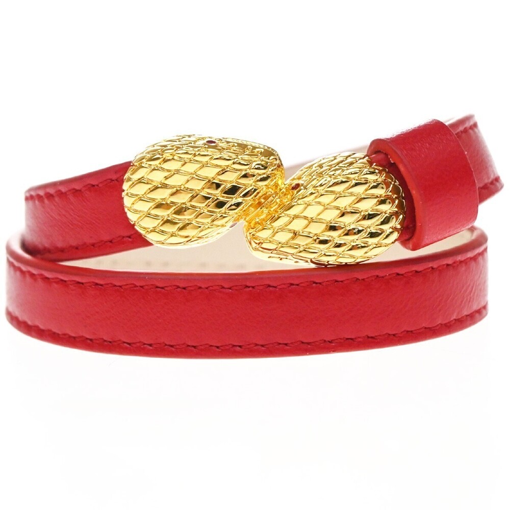 Bvlgari Serpenti Forever Double Wrap Leather